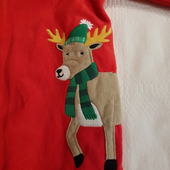 Carter's blanket fleece sleeper 12 months red - Picture 3 of 5